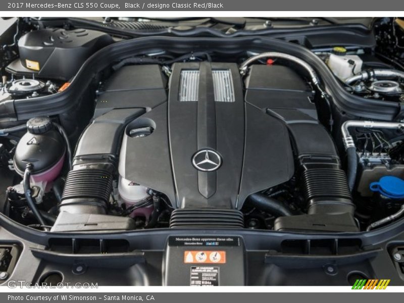 Black / designo Classic Red/Black 2017 Mercedes-Benz CLS 550 Coupe
