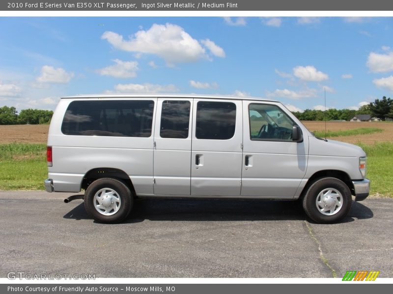 Ingot Silver Metallic / Medium Flint 2010 Ford E Series Van E350 XLT Passenger