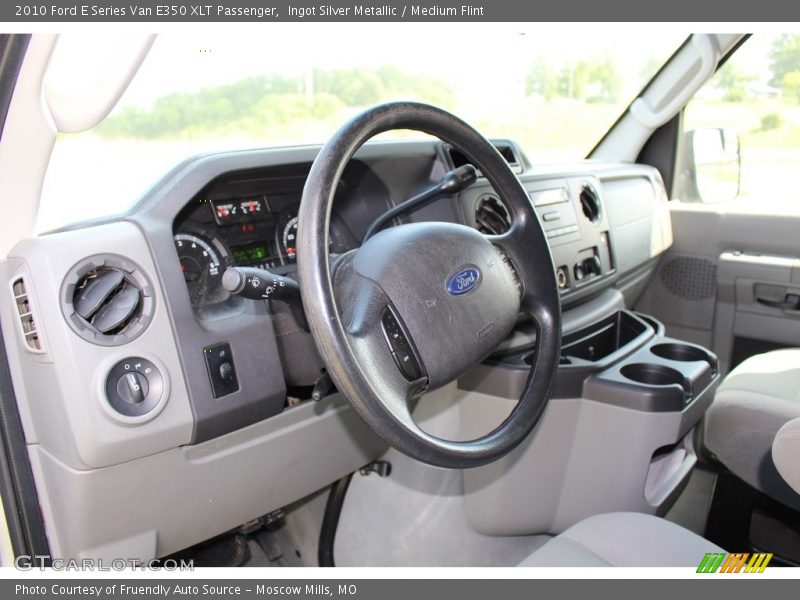 Ingot Silver Metallic / Medium Flint 2010 Ford E Series Van E350 XLT Passenger