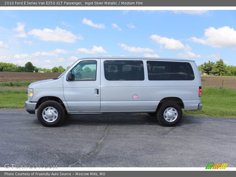 Ingot Silver Metallic / Medium Flint 2010 Ford E Series Van E350 XLT Passenger