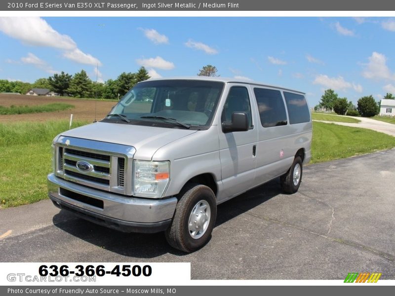 Ingot Silver Metallic / Medium Flint 2010 Ford E Series Van E350 XLT Passenger