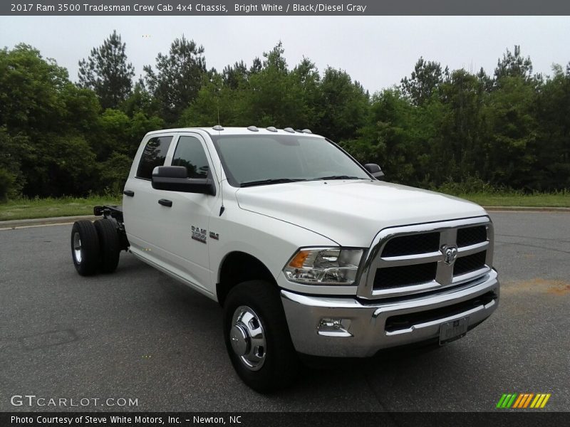 Bright White / Black/Diesel Gray 2017 Ram 3500 Tradesman Crew Cab 4x4 Chassis