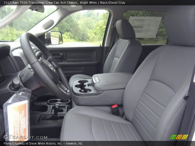 Bright White / Black/Diesel Gray 2017 Ram 3500 Tradesman Crew Cab 4x4 Chassis