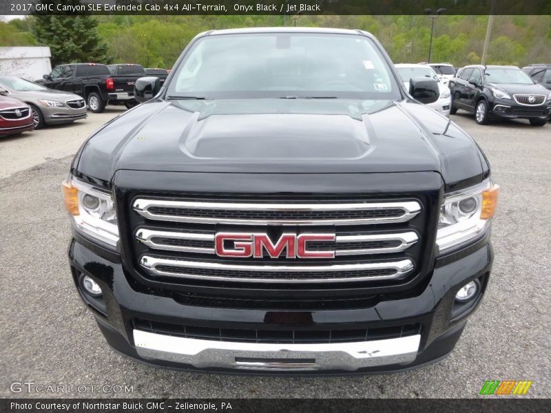 Onyx Black / Jet Black 2017 GMC Canyon SLE Extended Cab 4x4 All-Terrain