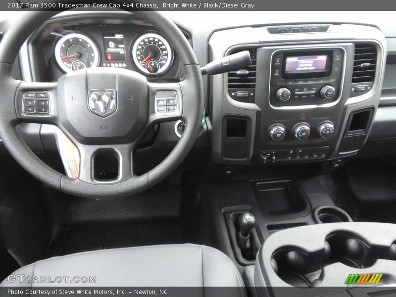Bright White / Black/Diesel Gray 2017 Ram 3500 Tradesman Crew Cab 4x4 Chassis