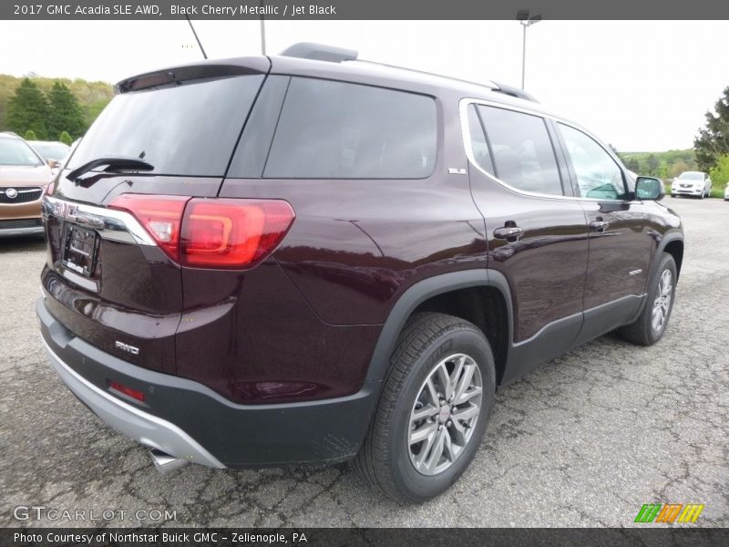 Black Cherry Metallic / Jet Black 2017 GMC Acadia SLE AWD