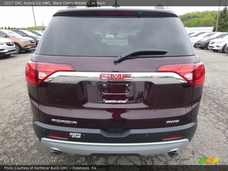 Black Cherry Metallic / Jet Black 2017 GMC Acadia SLE AWD