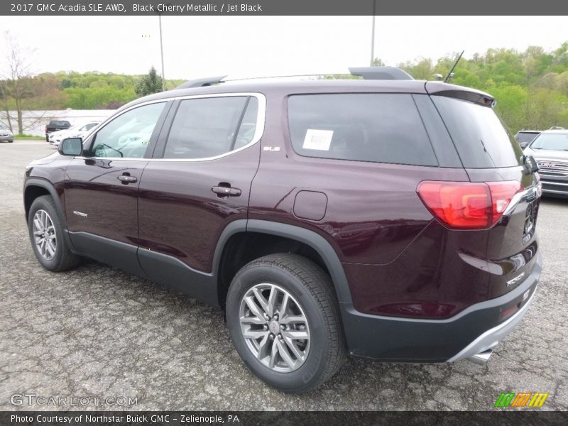 Black Cherry Metallic / Jet Black 2017 GMC Acadia SLE AWD