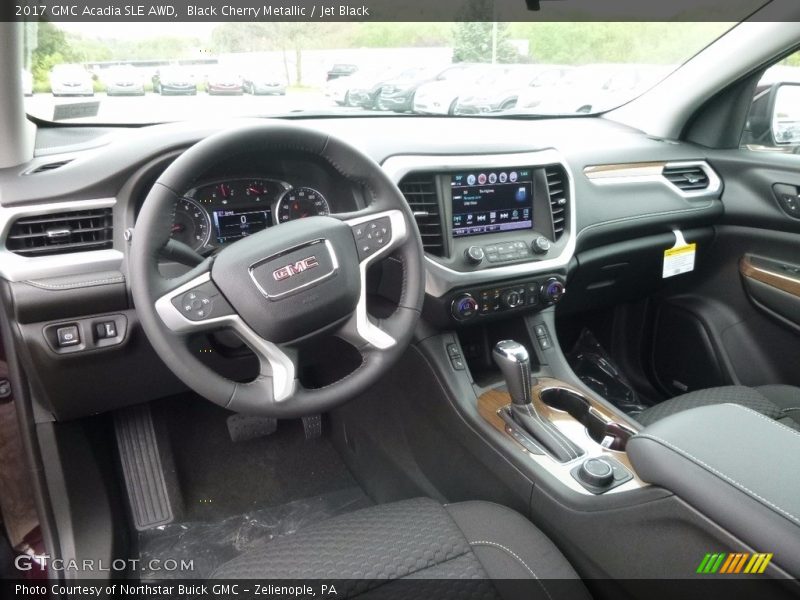 Black Cherry Metallic / Jet Black 2017 GMC Acadia SLE AWD