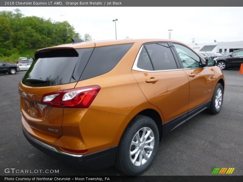 Orange Burst Metallic / Jet Black 2018 Chevrolet Equinox LT AWD