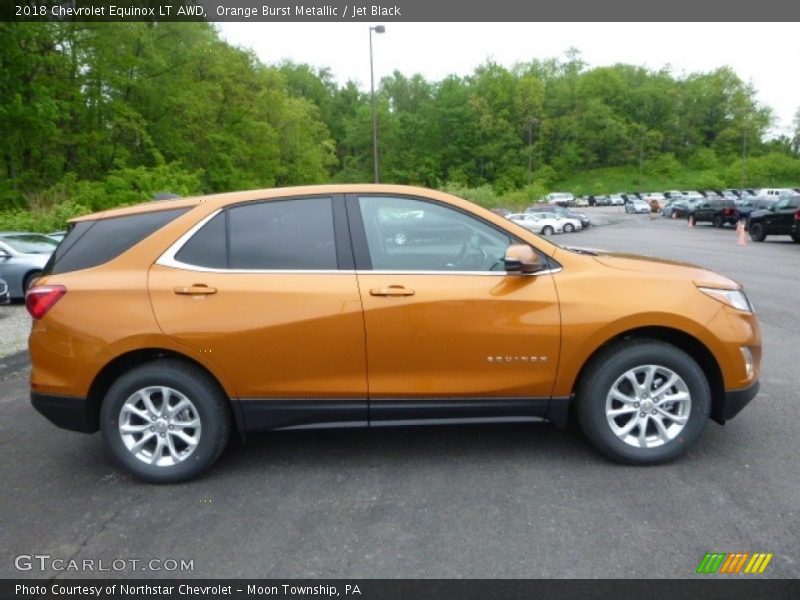 Orange Burst Metallic / Jet Black 2018 Chevrolet Equinox LT AWD