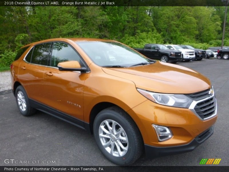 Orange Burst Metallic / Jet Black 2018 Chevrolet Equinox LT AWD