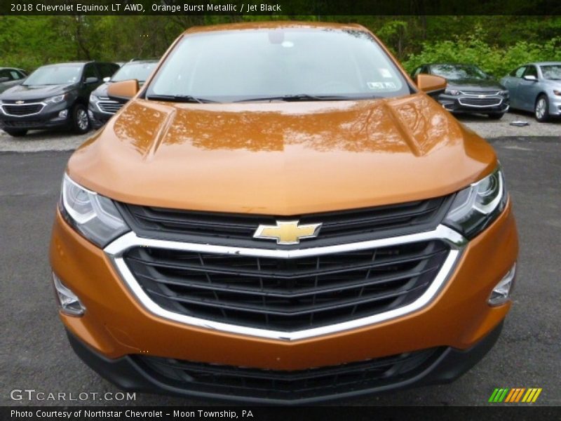 Orange Burst Metallic / Jet Black 2018 Chevrolet Equinox LT AWD