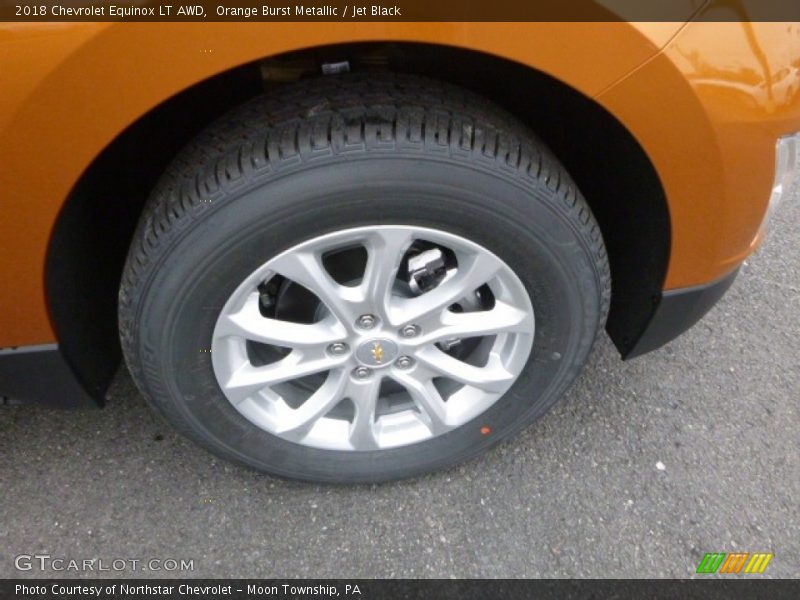 Orange Burst Metallic / Jet Black 2018 Chevrolet Equinox LT AWD