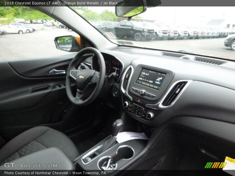 Orange Burst Metallic / Jet Black 2018 Chevrolet Equinox LT AWD