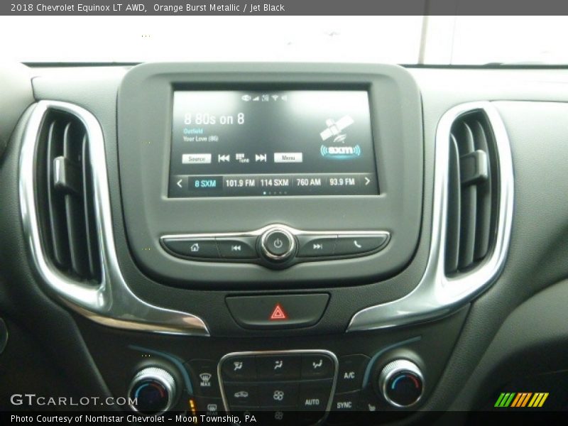 Orange Burst Metallic / Jet Black 2018 Chevrolet Equinox LT AWD