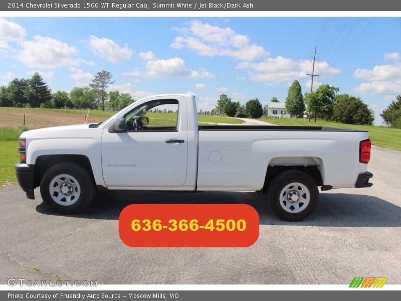 Summit White / Jet Black/Dark Ash 2014 Chevrolet Silverado 1500 WT Regular Cab