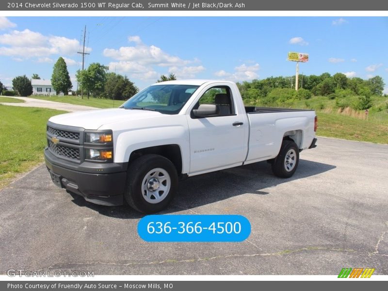 Summit White / Jet Black/Dark Ash 2014 Chevrolet Silverado 1500 WT Regular Cab