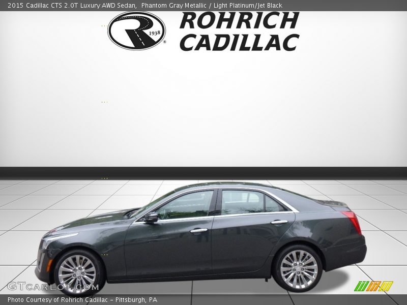 Phantom Gray Metallic / Light Platinum/Jet Black 2015 Cadillac CTS 2.0T Luxury AWD Sedan