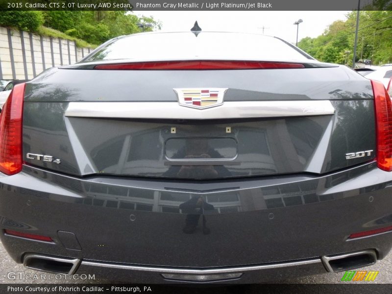 Phantom Gray Metallic / Light Platinum/Jet Black 2015 Cadillac CTS 2.0T Luxury AWD Sedan