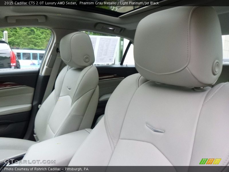 Phantom Gray Metallic / Light Platinum/Jet Black 2015 Cadillac CTS 2.0T Luxury AWD Sedan