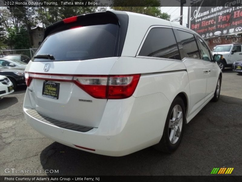Taffeta White / Beige 2012 Honda Odyssey Touring