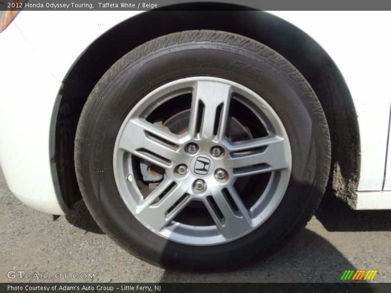 Taffeta White / Beige 2012 Honda Odyssey Touring