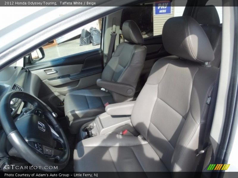 Taffeta White / Beige 2012 Honda Odyssey Touring