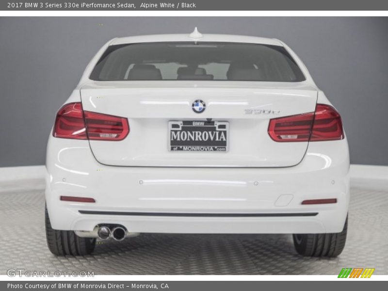 Alpine White / Black 2017 BMW 3 Series 330e iPerfomance Sedan