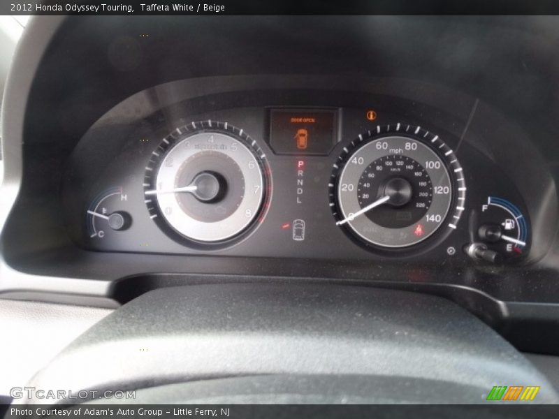Taffeta White / Beige 2012 Honda Odyssey Touring