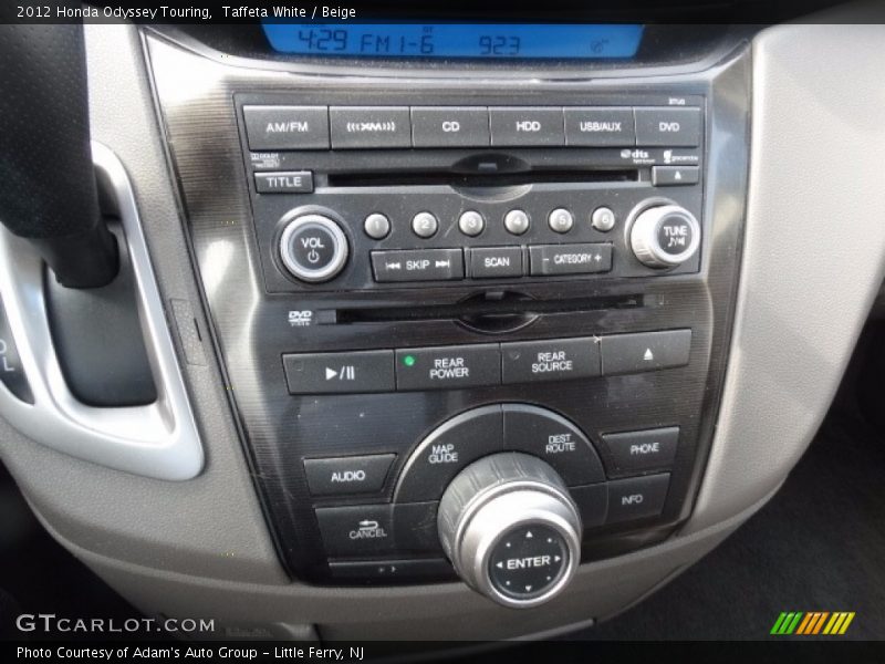 Taffeta White / Beige 2012 Honda Odyssey Touring