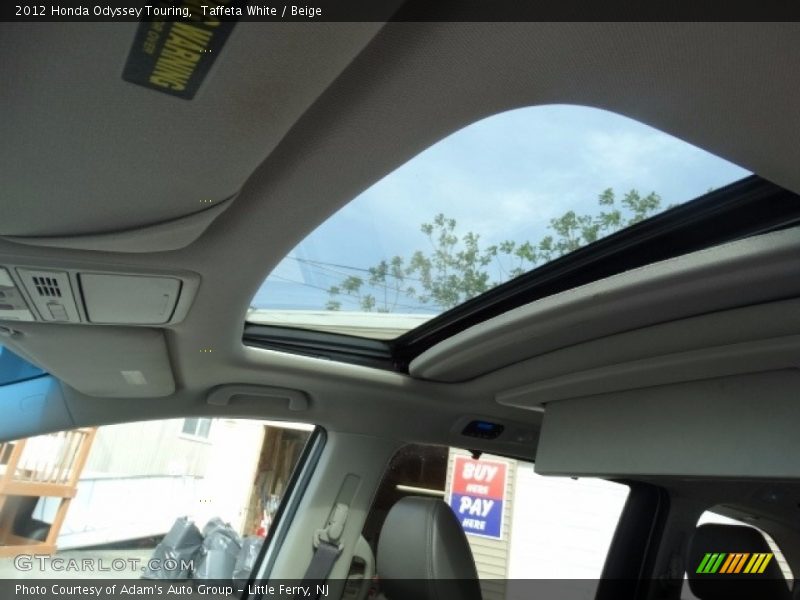 Taffeta White / Beige 2012 Honda Odyssey Touring