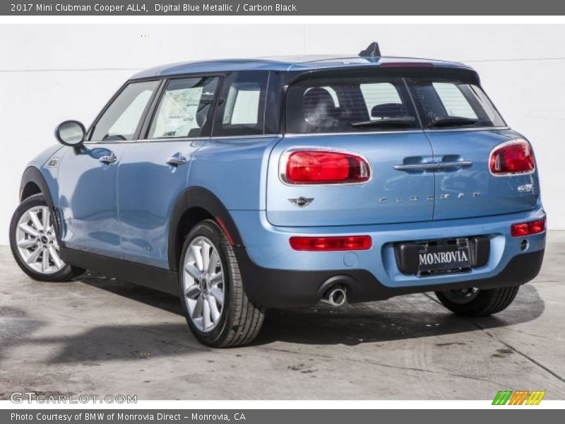 Digital Blue Metallic / Carbon Black 2017 Mini Clubman Cooper ALL4