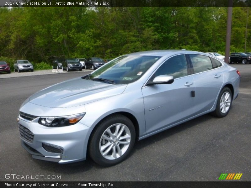 Arctic Blue Metallic / Jet Black 2017 Chevrolet Malibu LT
