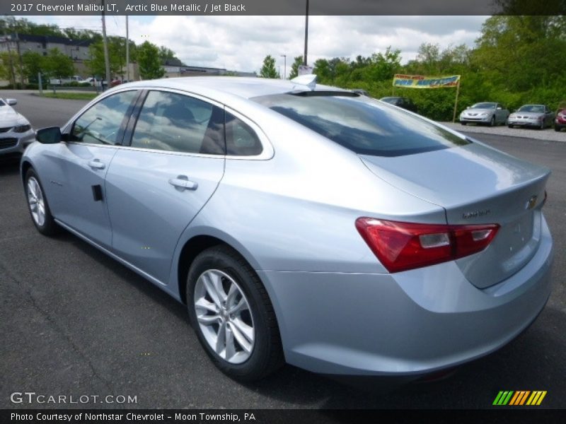 Arctic Blue Metallic / Jet Black 2017 Chevrolet Malibu LT