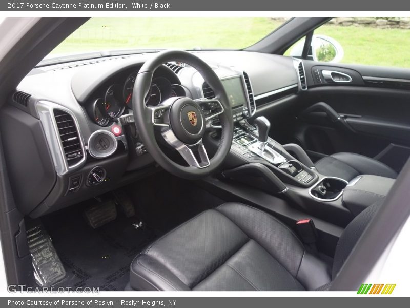  2017 Cayenne Platinum Edition Black Interior