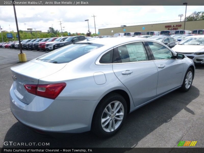 Arctic Blue Metallic / Jet Black 2017 Chevrolet Malibu LT