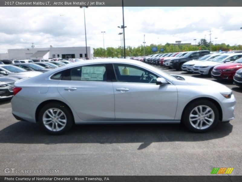 Arctic Blue Metallic / Jet Black 2017 Chevrolet Malibu LT
