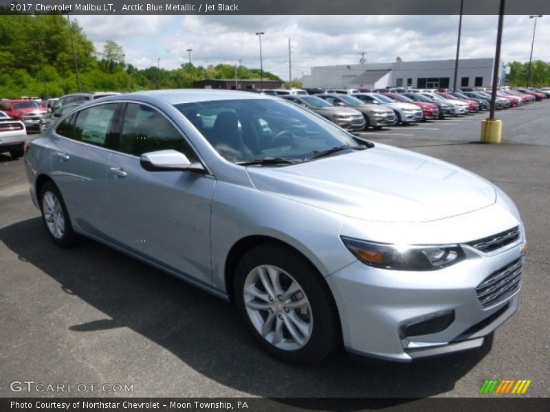 Arctic Blue Metallic / Jet Black 2017 Chevrolet Malibu LT