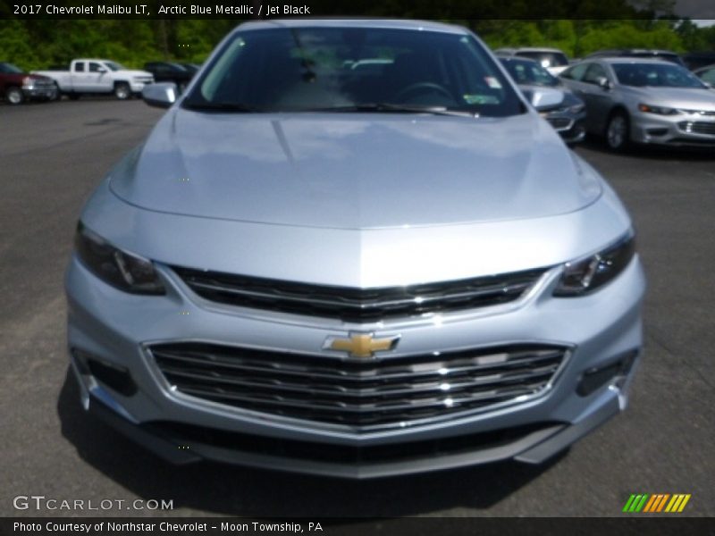 Arctic Blue Metallic / Jet Black 2017 Chevrolet Malibu LT