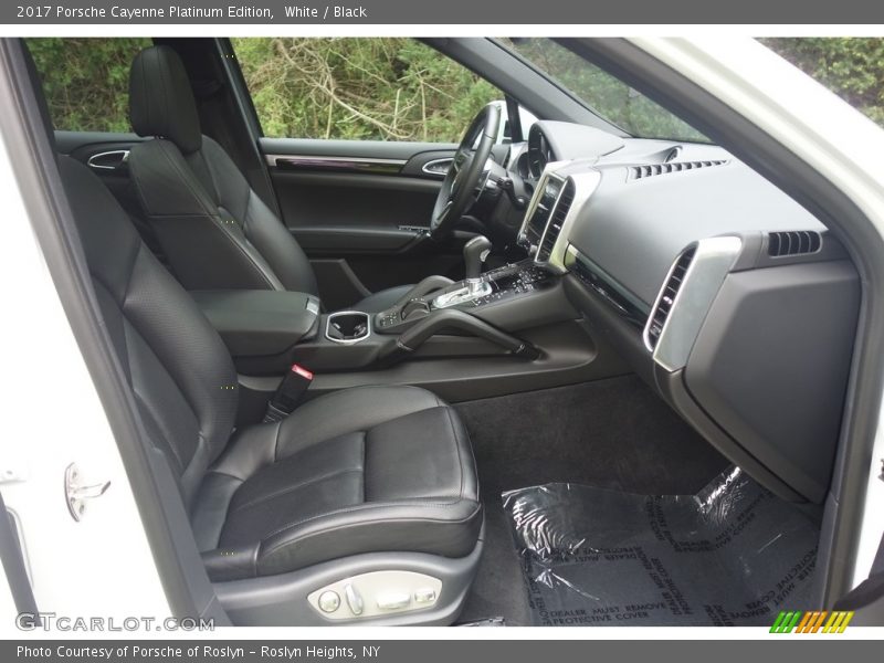 Front Seat of 2017 Cayenne Platinum Edition