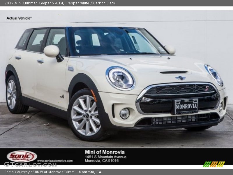 Pepper White / Carbon Black 2017 Mini Clubman Cooper S ALL4