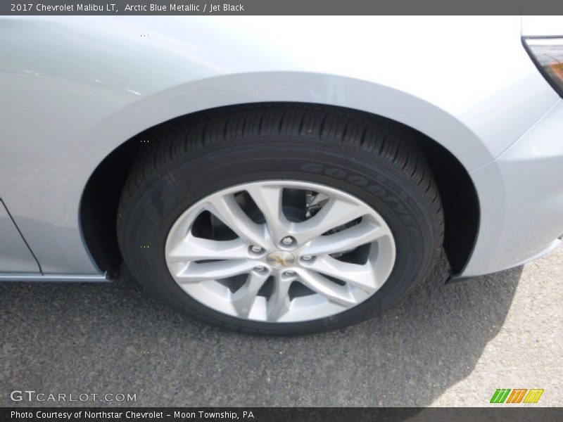 Arctic Blue Metallic / Jet Black 2017 Chevrolet Malibu LT