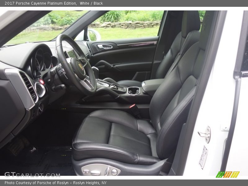 Front Seat of 2017 Cayenne Platinum Edition