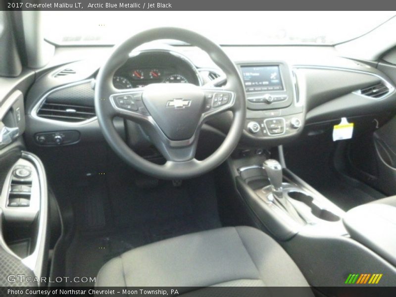 Arctic Blue Metallic / Jet Black 2017 Chevrolet Malibu LT