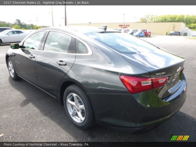 Nightfall Gray Metallic / Jet Black 2017 Chevrolet Malibu LS