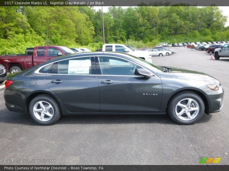 Nightfall Gray Metallic / Jet Black 2017 Chevrolet Malibu LS