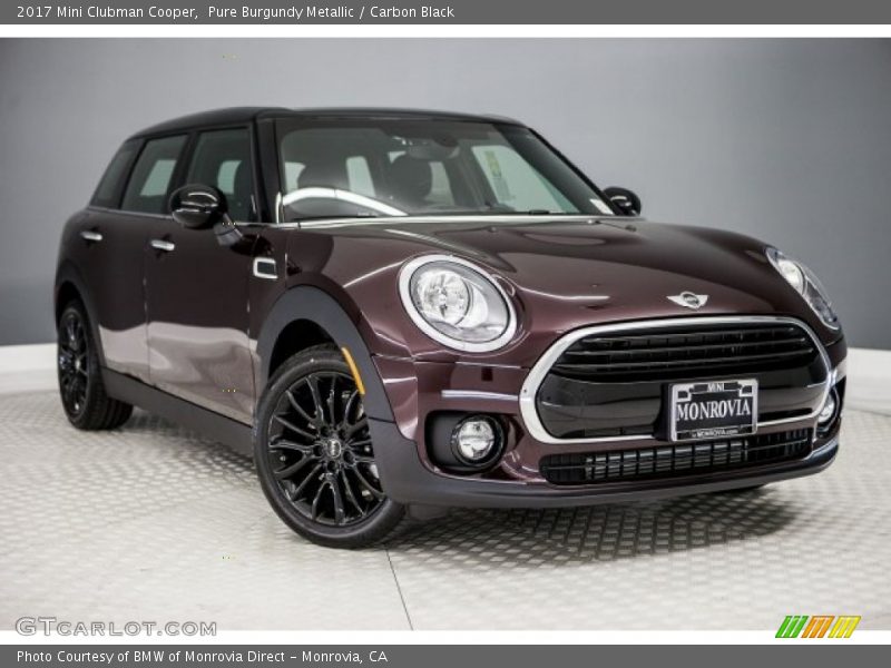 Pure Burgundy Metallic / Carbon Black 2017 Mini Clubman Cooper