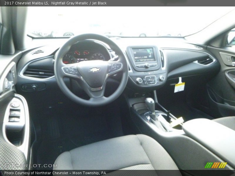 Nightfall Gray Metallic / Jet Black 2017 Chevrolet Malibu LS