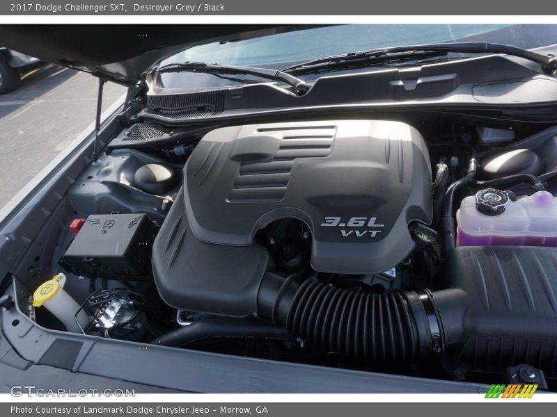 Destroyer Grey / Black 2017 Dodge Challenger SXT